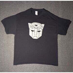 Transformers T-Shirt XL Black Gildan Tag Y2K Short Sleeve‎ Autobots